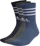 ADIDAS Herren Socken 3-Streifen Cushioned Crew, 3 Paar