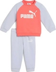 Puma 686281, PUMA Kinder Anzug MINICATS ESS Raglan Crew Set FL INF Grau