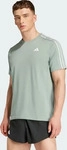Adidas JD2314, ADIDAS Herren T-Shirt Own the Run 3-Streifen Gr&uuml;n male