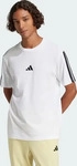 Adidas JW1952, ADIDAS Herren Shirt Essentials 3-Streifen Single Jersey WHITE/BLACK
