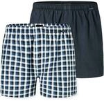 SCHIESSER Herren Web-Boxershorts, 2er Pack - Webware, Unterhose, Baumwolle