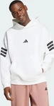 Adidas JD4859, ADIDAS Herren Kapuzensweat Future Icons 3-Streifen WHITE male