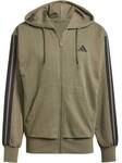 ADIDAS Herren Kapuzensweat Essentials 3-Streifen French Terry