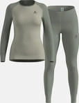 Odlo 196701, ODLO Damen Funktionsunterw&auml;sche "Active Warm Eco" Set 2-teilig Grau