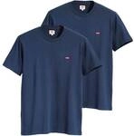 LEVIS Levi's Herren T-Shirt 2er Pack - "Original Housemark Tee", Rundhals, Baumwolle