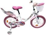 VOLARE Kinderfahrrad Unicorn 16 Zoll, wei&szlig;