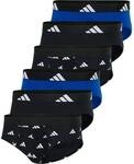 ADIDAS adidas Herren Slip, 6er Pack - Briefs, Active Flex Cotton, Logo, einfarbig