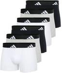 ADIDAS adidas Herren Boxershorts, 6er Pack - Trunks, Active Flex Cotton, Logo,