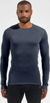 Odlo 159102, ODLO Herren Langarm Shirt BL TOP crew neck l/s ACTIVE WARM ECO Blau male