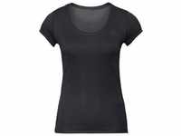 ODLO Damen Baselayer T-Shirt ACTIVE F-DRY LIGHT, Größe XS in Schwarz