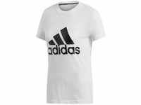 ADIDAS Damen T-Shirt Must Haves Badge of Sport, Größe S in Weiß/Schwarz