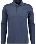 RAGMAN Herren Langarm-Poloshirt - Soft Knit Polo Knopf Langarm, Baumwollmischung,