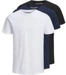 JACK AND JONES JACK&JONES Herren T-Shirt, 3er Pack - JJEORGANIC BASIC TEE O-NECK,