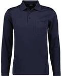 RAGMAN Herren Langarm-Poloshirt - Soft Knit Polo Knopf Langarm, Baumwollmischung,