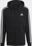 Adidas GK9051, ADIDAS Herren Essentials Fleece 3-Streifen Kapuzenjacke Schwarz male