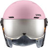 uvex sports unisex Skihelm uvex rocket jr visor, pink confetti matt, 54