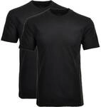RAGMAN Herren T-Shirt 2er Pack - 1/2 Arm, Unterhemd, Rundhals