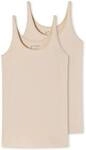 SCHIESSER Damen Tr&auml;gertop, 2er Pack - Single Jersey, Serie 95/5, uni