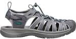 KEEN Damen Trekkingsandale WHISPER W-MEDIUM GREY/PEACOCK GREEN