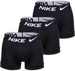 NIKE Herren Boxer Shorts, 3er Pack - Trunks, Dri-Fit Micro, Logobund