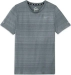 Nike DD3055, NIKE Kinder Shirt B NK DF SS MILER TOP Silber