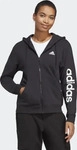 Adidas IC6863, ADIDAS Damen Jacke Essentials Linear French Terry BLACK/WHITE female