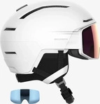 Salomon L47011000, SALOMON Herren Helm HELMET DRIVER PRIME SIGMA PLUS White Wei&szlig;