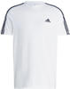 ADIDAS Herren Shirt Essentials Single Jersey, WHITE/BLACK, XS