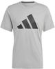 Adidas IB8276, ADIDAS Herren Shirt Train Essentials Feelready Logo Training Silber