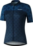 Shimano 20302, SHIMANO W's MIZUKI Short Sleeve Jersey, Navy Blau female