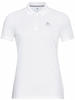 ODLO Damen Polo Polo shirt s/s F-DRY, white, XS