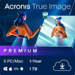 Acronis HORASHLOS, Acronis True Image Premium 1 TB - 5 Ger&auml;te 1 Jahr, (ESD)
