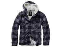 Brandit Hooded Lumberjacket mit Teddyfutter black/grey, Größe 5XL
