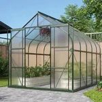 Vitavia Gew&auml;chshaus Dione 8300 4mm HKP inkl. 2 Dachfenster und Stahlfundamentrahmen,