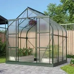 Vitavia Gew&auml;chshaus Dione 5000 4mm HKP inkl. 1 Dachfenster und Fundamentrahmen,