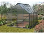 Vitavia Gew&auml;chshaus Merkur 8300 Hohlkammerplatten 4 mm inkl. 2 Dachfenster, Schwarz