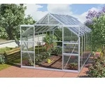 Vitavia Gew&auml;chshaus Mars 11500 ESG 3 mm inkl. 2 Dachfenster, Aluminium eloxiert
