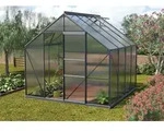 Vitavia Gew&auml;chshaus Merkur 6700 Hohlkammerplatten 6 mm inkl. 2 Dachfenster, Schwarz