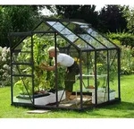 Vitavia Gew&auml;chshaus Venus 3800 ESG 3 mm inkl. 1 Dachfenster, Schwarz