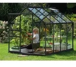Vitavia Gew&auml;chshaus Venus 5000 ESG 3 mm inkl. 1 Dachfenster, Schwarz