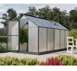 Vitavia Gew&auml;chshaus Eos 7500 inkl. 2 Dachfenster 4 mm Hohlkammerplatten, Smaragd