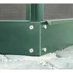 Vitavia Stahlfundament f&uuml;r Gew&auml;chshaus Calypso 4400, 12,5cm, smaragd