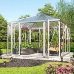 Vitavia Gew&auml;chshaus freihstehend Pavillion Minos ESG/HKP Aluminium eloxiert