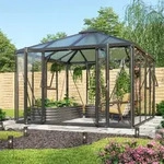 Vitavia Gew&auml;chshaus freihstehend Pavillion Minos ESG/HKP Schwarz