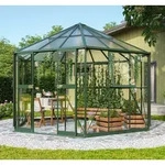 Vitavia Gew&auml;chshaus freistehend Pi 9000 inkl. 3 Seitenfenster Smaragd
