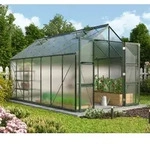 Vitavia Gew&auml;chshaus Domus 11500 HKP 6 mm inkl. 4 Dachfenster Smaragd