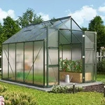 Vitavia Gew&auml;chshaus Domus 8300 HKP 4 mm inkl. 4 Dachfenster Smaragd