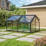 Vitavia Fr&uuml;hbeet Zola inkl. 4 Dachfenster 3 mm ESG Schwarz