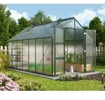 Vitavia Gew&auml;chshaus Domus 11500 HKP 4 mm inkl. 4 Dachfenster Smaragd