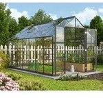 Vitavia Gew&auml;chshaus Domus 11500 ESG 3 mm inkl. 4 Dachfenster Schwarz